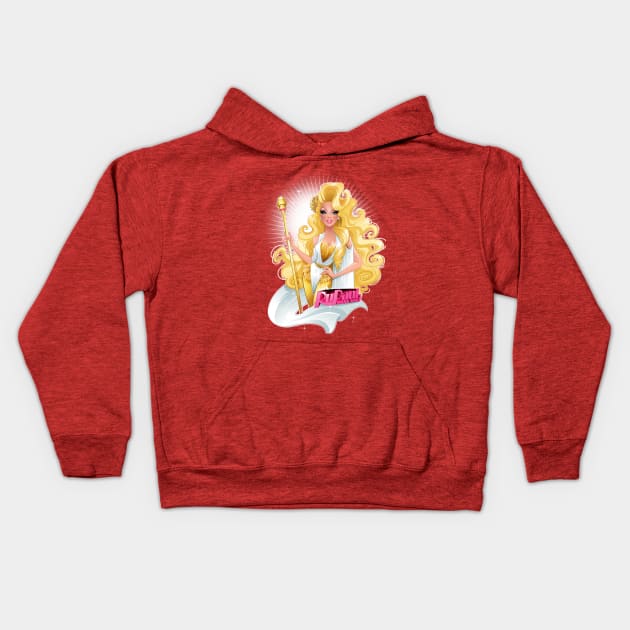 RuPaul, The Golden Queen Kids Hoodie by Darkodark